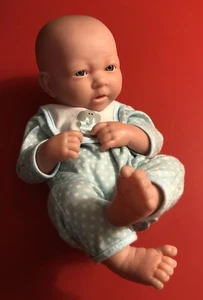 Berenguer Vinyl Newborn Baby Doll Boy Realistic Blue Eyes w/ Clothing, JC Toys - Picture 1 of 7