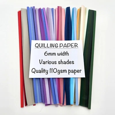 Quilling Paper Bargain Destash  6mm-3mm All Shades - Cards-Decor-Children Craft - image 1 of 4