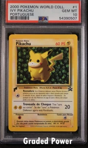 Promo Ivy Pikachu PORTUGUESE PSA 10 World Collection Promo #1 Pokemon - Picture 1 of 1