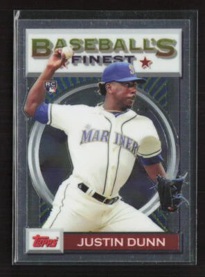 2020 Topps Finest Flashbacks #140 Justin Dunn - Image 1 of 2