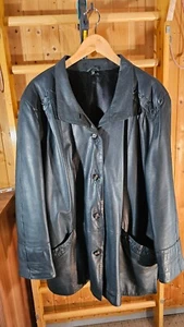 Lederjacke Damen (echt Leder) schwarz - Bild 1 von 2