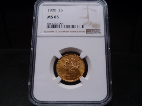 1900 MS65 Liberty Half Eagle NGC Certified Gem - PQ-Stunner Cover