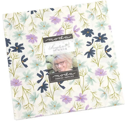 Seaglass Summer Moda Layer Cake 42 100% Cotton 10" Precut Quilt Squares - Image 1 of 4