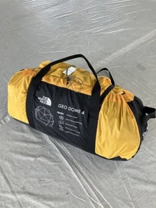 THE NORTH FACE Geodome 4 Tent Outdoor Camp Gear Saffron Color Yellow NV21800 - Picture 1 of 4