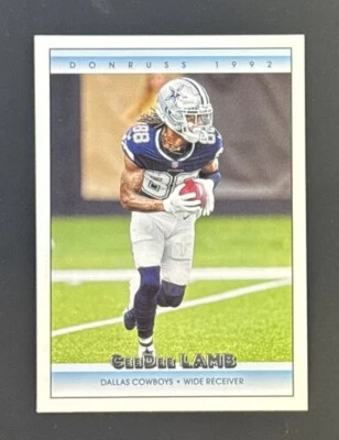 2022 Panini Donruss - Retro 1992 #26 CeeDee Lamb - Image 1 of 2