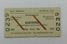 Railway Ticket Maidenhead to Dartford 2nd class BRB #0239
