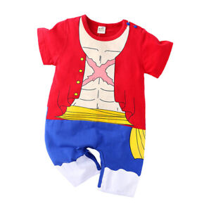 Infant Baby Boys Girls Anime Jumpsuit Romper Costume Clothes Cartoon Playsuit