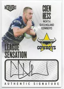 2021 Nrl Elite League Sensations Signature (LS09) Coen NESS Cowboys 22/80 - Picture 1 of 1