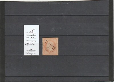 Timbres France Oblitérés avant 1900  YT 16 (Napoléon 40c Orange) cote 22€ - Photo 1/2