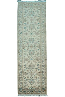 Teppich Ziegler Chobi Läufer 80x300 cm 100% Wolle Rug Handgeknüpft Läufer beige - Bild 1 von 4