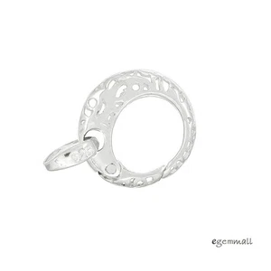 Sterling Silber filigran Perlenverstärker verkürzter Federverschluss 14 mm #99382 - Bild 1 von 1