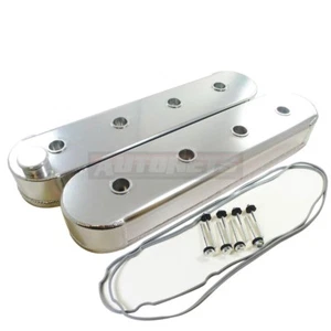 Chevy LS1 LS6 Fabricated Anodized Aluminum Valve Covers No-Coil Mounts LS2 LS7 - Picture 1 of 3
