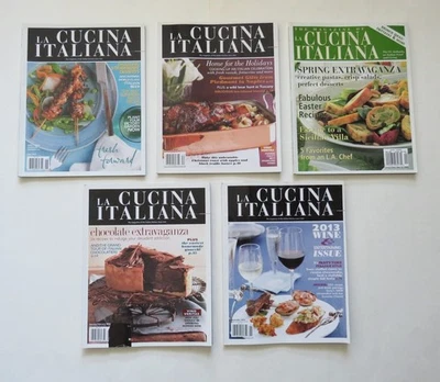 La Cusina Italiana The Magazine Italian Kitchen Cooking Since 1929 Lot of 5 - Image 1 of 4