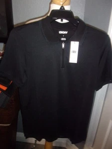 DKNY Men's Black Polo Shirt Size Medium - Picture 1 of 2