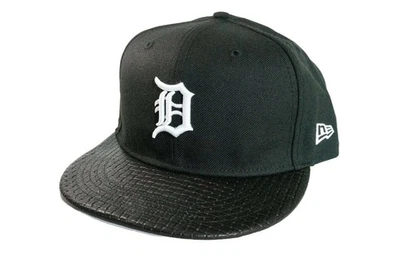New Era Detroit Tigers Woven Leather Fitted - Just Don Style Hat - Image 1 of 4