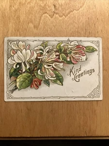 Kind Greetings Postcard Posted 1909 - Bild 1 von 3