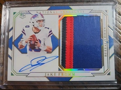 2020 Jake Fromm National Treasures Gold Rookie Patch On Card Auto RPA 01/10 🔥🔥 - Image 1 of 4