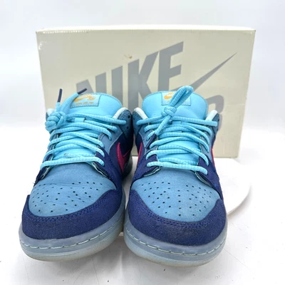 Zapato Nike SB Dunk Low Run The Jewels Hombre Talla 8.5 DO9404-400 Azul Real Profundo Rosa Foto 1 de 4