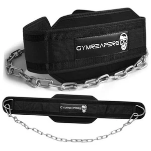  Dip Belt With Chain For Weightlifting, Pull Ups, Dips - Heavy Duty Steel  - Picture 1 of 7
