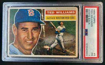 1956 Topps Ted Williams #5a Red Sox PSA 1 - Изображение 1 из 2