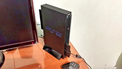 Soporte vertical diseño limpio PS2 (FAT) Foto 1 de 3