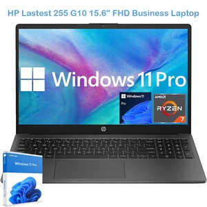 2025 HP 255 G10 15.6"FHD Laptop,AMD Ryzen 7 7730U 4.5GHZ UpTo 64GB 2TB+Win11pro - Picture 1 of 6