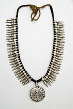 Rare ethnic silver necklace from Himachal Pradesh, North India 1940's    