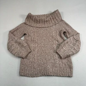 Sleeping On Snow Sweater Womens Size Small Cowl Neck Eyelet Sleeve - Picture 1 of 11