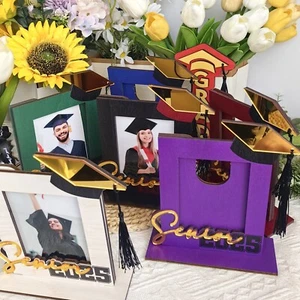 2025 Graduation Season Wooden Photo Frame Decoration Graduation Season Ornaments - Picture 1 of 13
