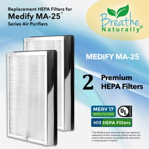 Replacement HEPA Filters For Medify MA-25 Series Air Purifiers 2|4 Pack - Picture 1 of 10