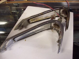 1960 cadillac tail light housings,bezel,sockets,pig tails,60,eldorado,deville - Picture 1 of 8