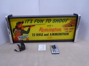 Remington It's fun to shoot LED Display lighted sign lightbox Wall hanging Light - Picture 1 of 6