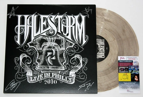 HALESTORM SIGNED LIVE IN PHILLY 2010 2x LP VINYL RECORD ALBUM AUTOGRAPH +JSA COA Cover