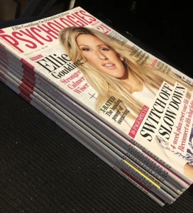 Psychologies 9 Issues Bundle 2016 2018 Ellie Goulding Chris Hemsworth Claire Foy - Picture 1 of 12