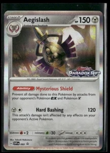 Pokemon TCG Aegislash SVP 060 Black Star Promo Paradox Rift Pre Release - Picture 1 of 4
