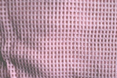 LITE PINK  KNIT OPEN WEAVE  POLY COTTON  FABRIC SLIGHT STRETCH  31X58 INCHES - Image 1 of 2