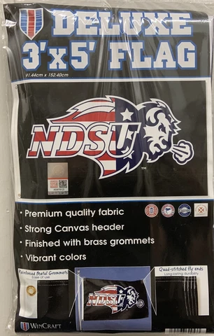 NORTH DAKOTA STATE BISON STARS AND STRIPES 3'X5' DELUXE FLAG NEW WINCRAFT 👀 Cover