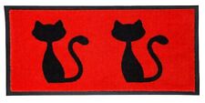 Fußmatte- 2 Katzen Türmatte 080 x 040 cm sauberlaufmatte, Innen- Außen- Matte