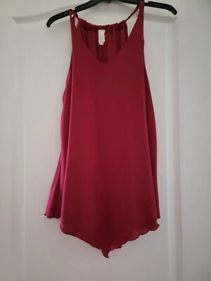 Maroo/ Burgundy  Color Blouse Style Tank Top Stlye size 1X  — 第 1/4 张图片