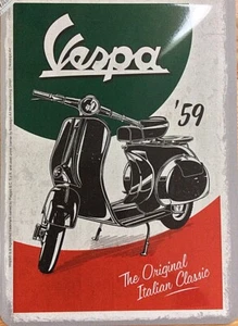 Vespa '59 The Original Italian Classic embossed metal sign 300mm x 200mm - Picture 1 of 1