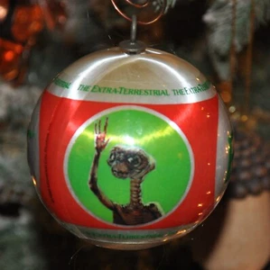 Vintage E.T. Christmas Ornament The Extra Terrestrial 1982 Satin Wrapped Ball - Picture 1 of 7
