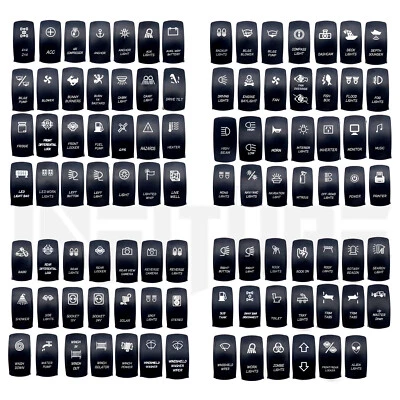 12V Backlit Light Control Rocker Toggle Switch Button For ARB Carling OFF ROAD Foto 1 de 4