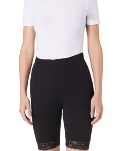 vero moda curve Womens Cycling Shorts Black sIze 24-26 - Picture 1 of 3