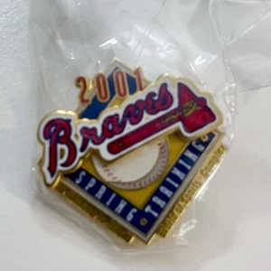 Atlanta Braves Spring Training 2001 Spring Training MLB Baseball Lapel Hat Pin - Picture 1 of 2