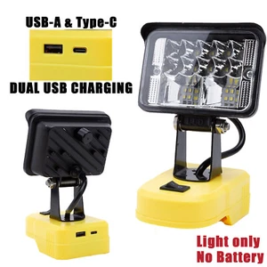 LED Work Light For Ridgid 18V Li-Ion Battery Portable Lamp w/USB QC3.0 Output - Picture 1 of 10