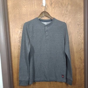 Spyder Loungewear Men's Long Sleeve Waffle Henley Shirt Heather Gray Size Small - Picture 1 of 7