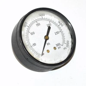 0-300 PSI 0-2000 KPA MANOMETER 1/8" NPT RÜCKMONTAGE - Bild 1 von 2