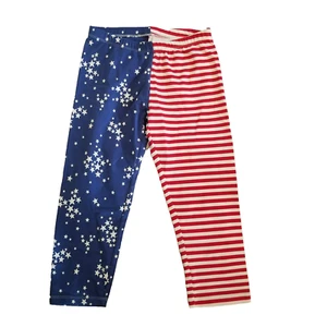 Girls 4th Of July Flag Pants Stars Stripes Red White Blue XL 14/16 Cat & Jack - Picture 1 of 7