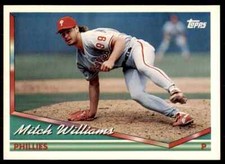 1994 Topps Mitch Williams Baseball Card #114