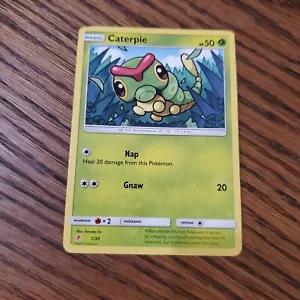2017 Pokemon Sun and Moon Caterpie Card 1/30 - Picture 1 of 2